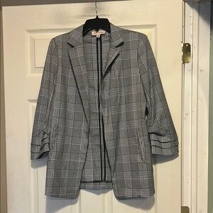 Philosophy Plaid Blazer With Rolled Sleeves Size Medium